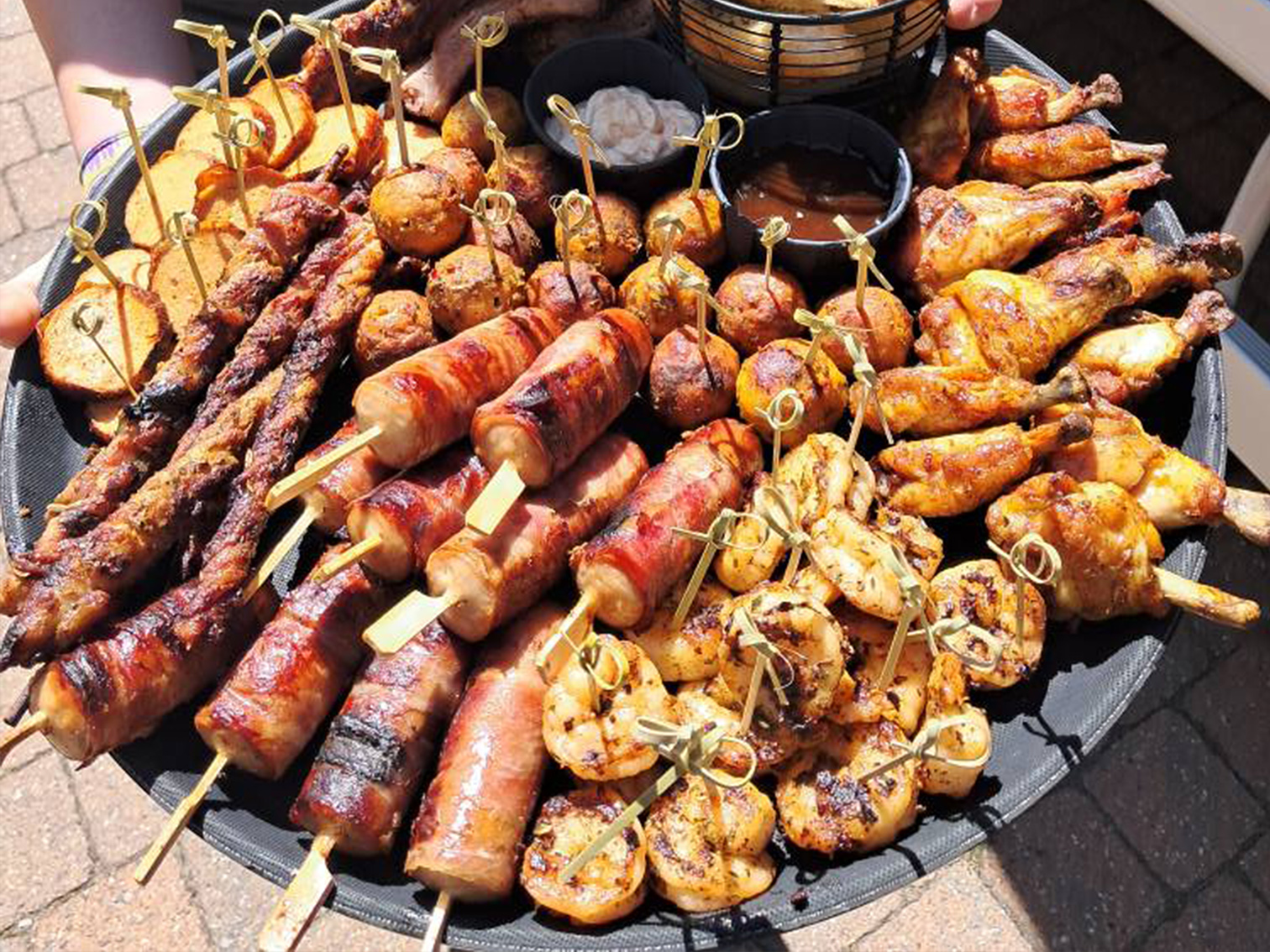 Sharing barbecue